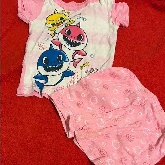 Kids Cartoon Pajama Set - Pink and Purple - Picture 5 of 6